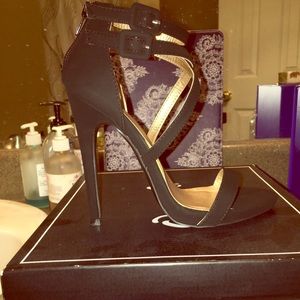 Nubuck heels.